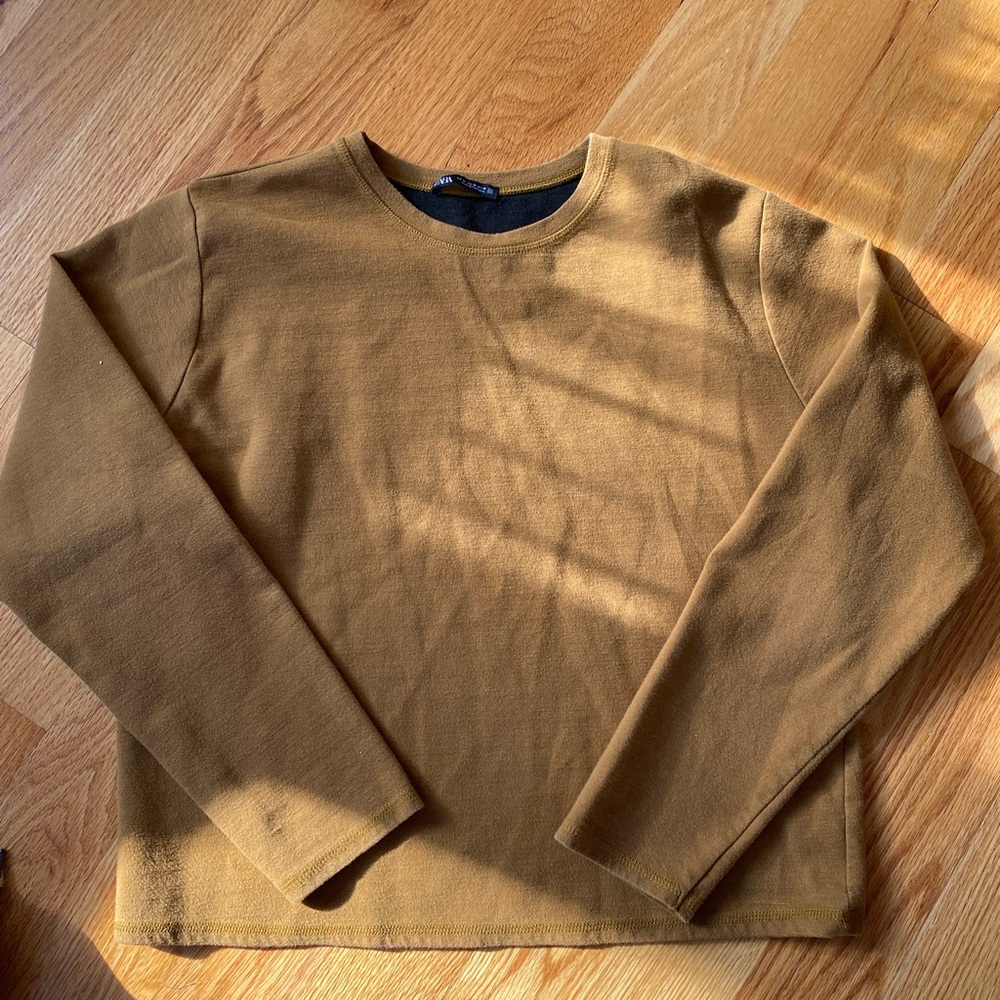 Zara Boxy Crewneck Sweatshirt